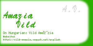 amazia vild business card